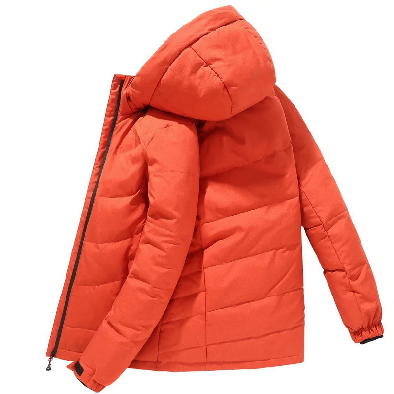 2021 зимние куртки с капюшоном на утином пуху мужские теплые толстые качественные