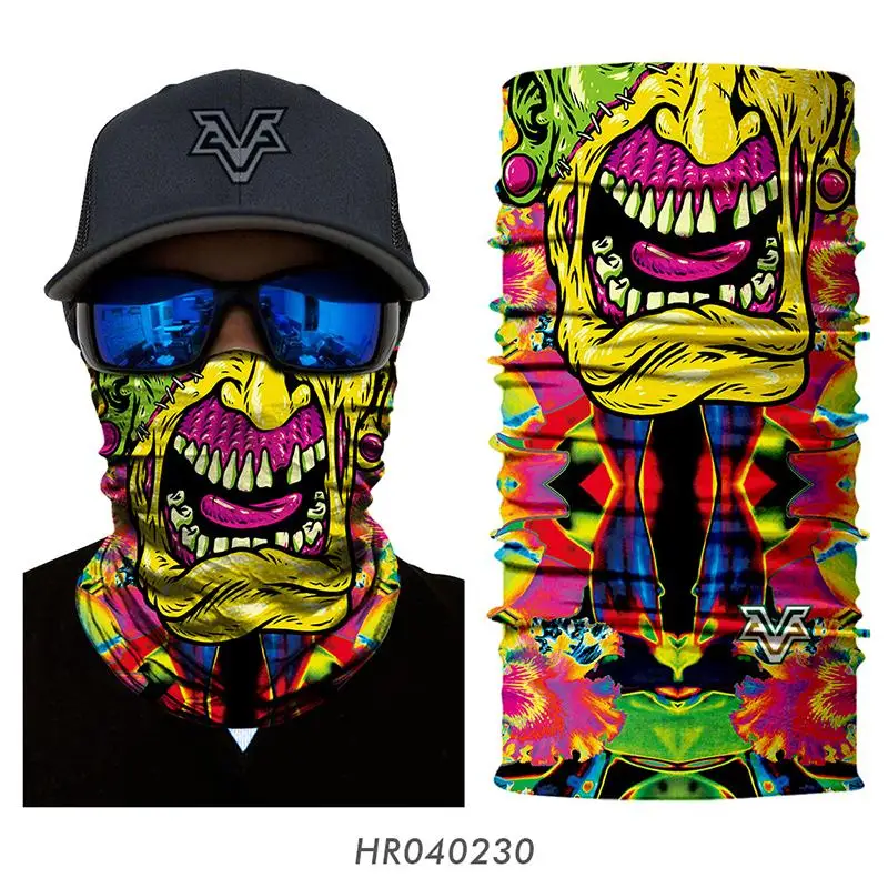 HOT Seamless Magic Scarf Custumal Chinese Dragon National Headband Skull Bandana Mask Colorful Face Shield Balaclava |