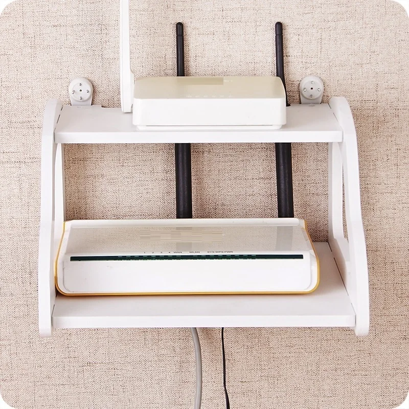 

collection receiving wireless WIFI router Europe shelf storage cabinet rack hanger TV set-top socket cover stacks