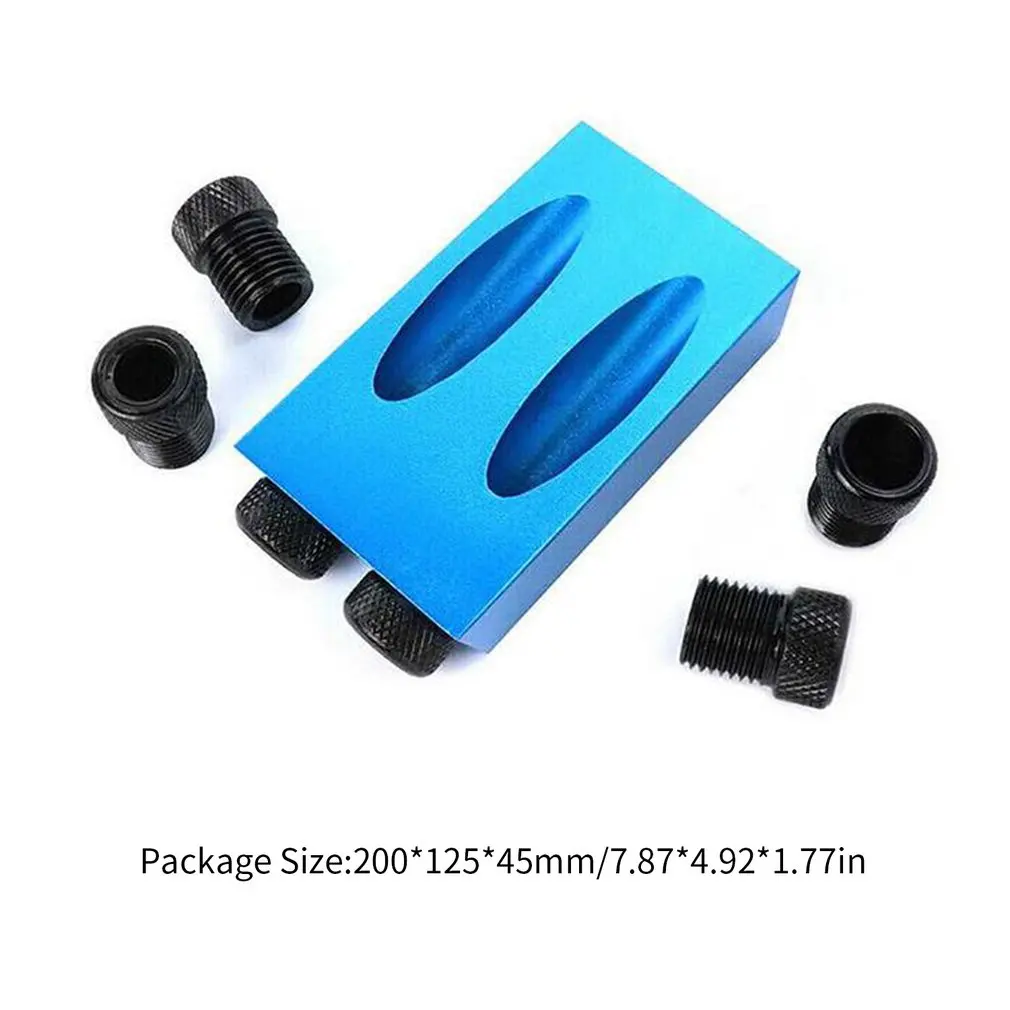 

Pocket Hole Doweling Jig Kit Woodworking Angle Drill Guide Set Hole Puncher Locator Jig Drill Bit Set Drilling Hole Tools