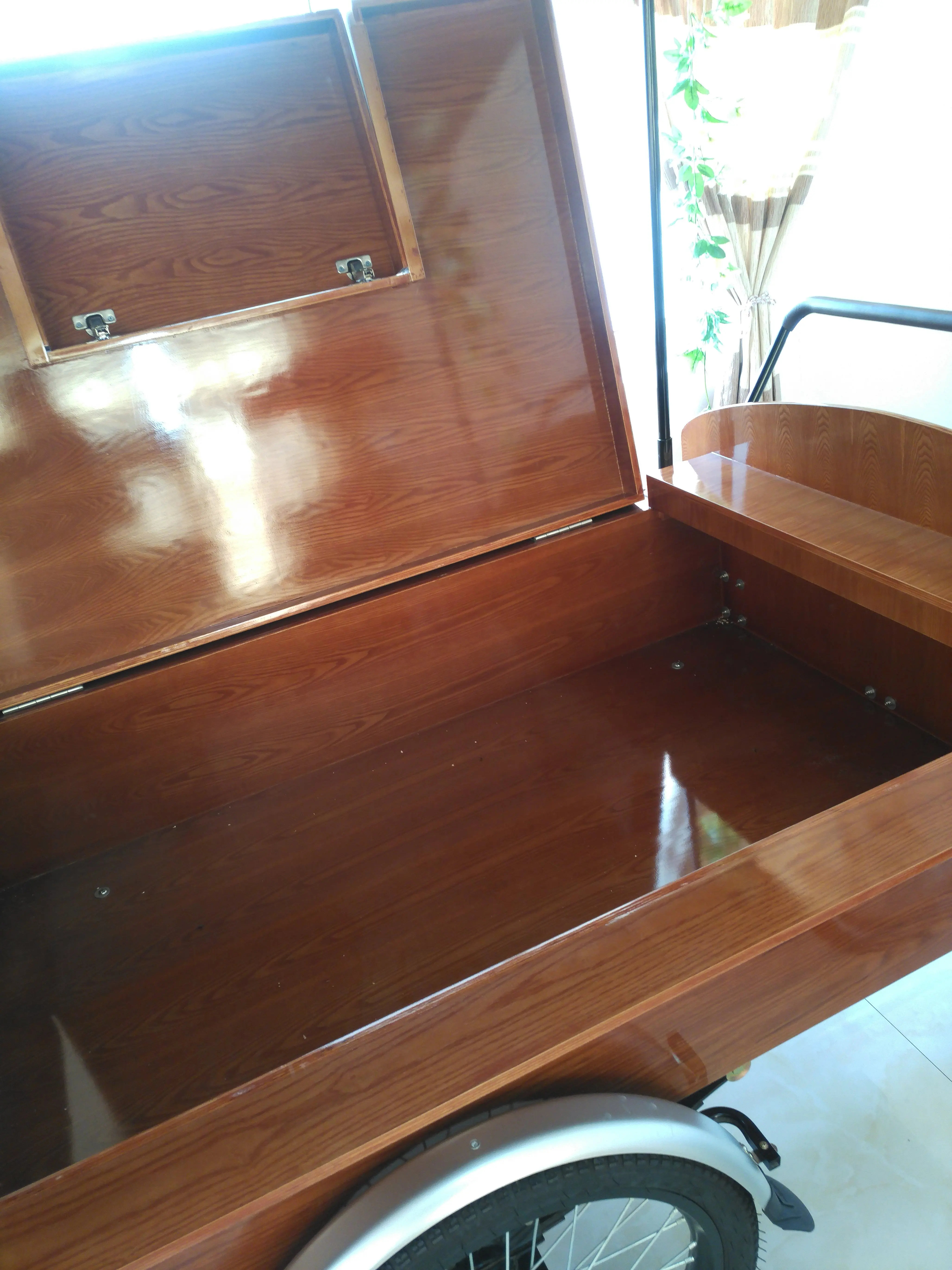 KN-T04B Мобильная тележка для еды велосипед кофейни трехколесный электрический и