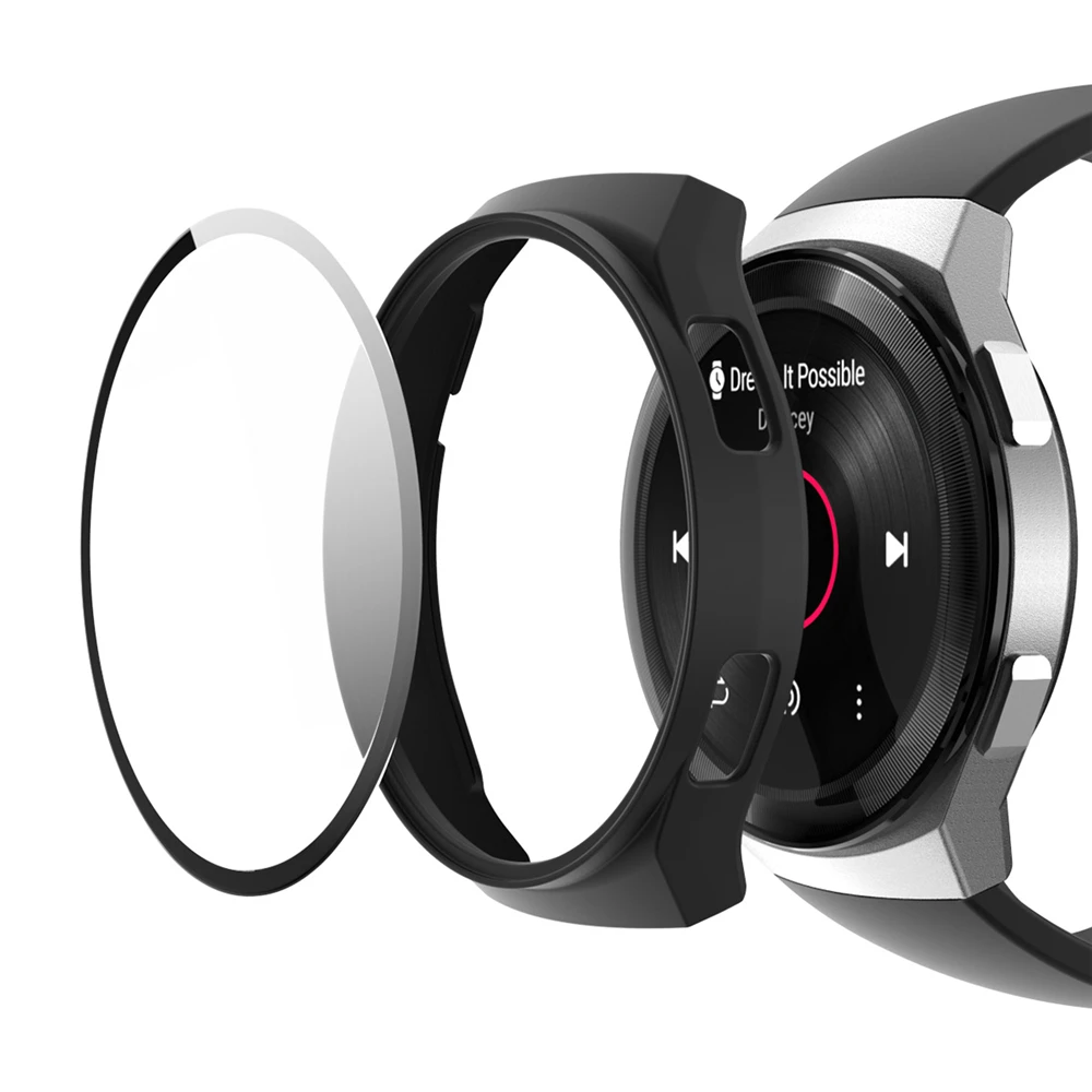 

Защитный чехол для huawei wtach gt 2e, жесткий защитный чехол из поликарбоната с закаленным стеклом HD для huawei gt2e, чехлы