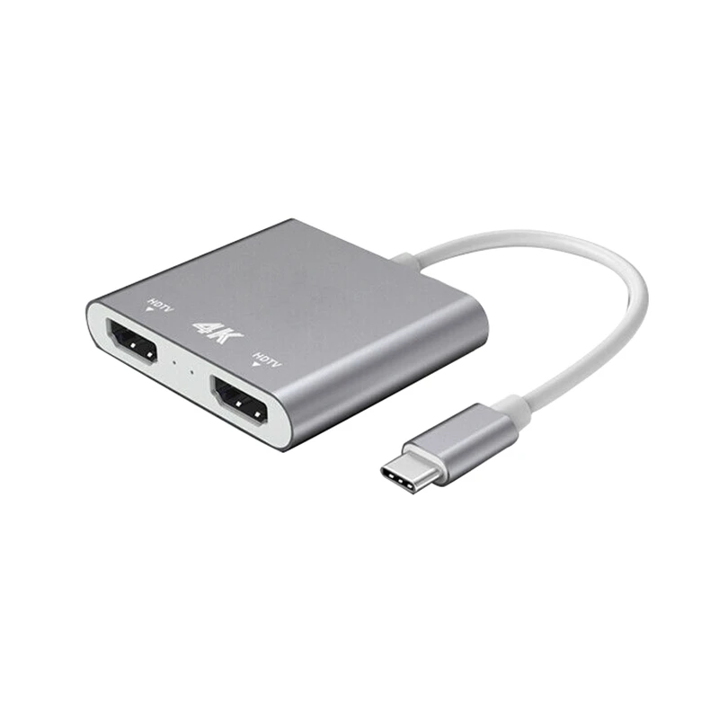 Type C к HDMI высокое разрешение 4K такой же Sn конвертер 1 введите 2 видео кабель Сплит