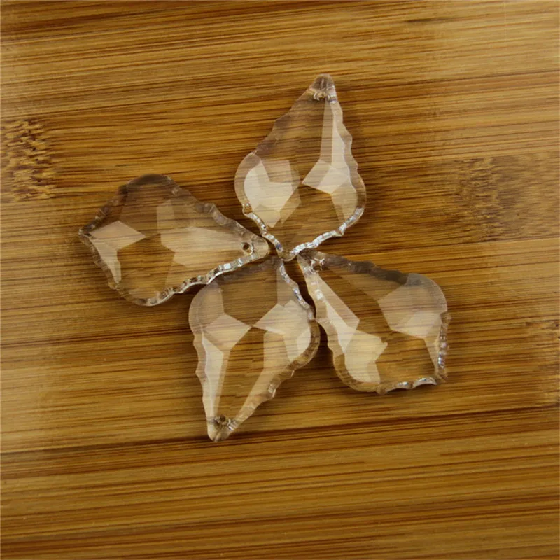 Прозрачная Хрустальная люстра в Форме Кленового Листа подвесные Подвески детали