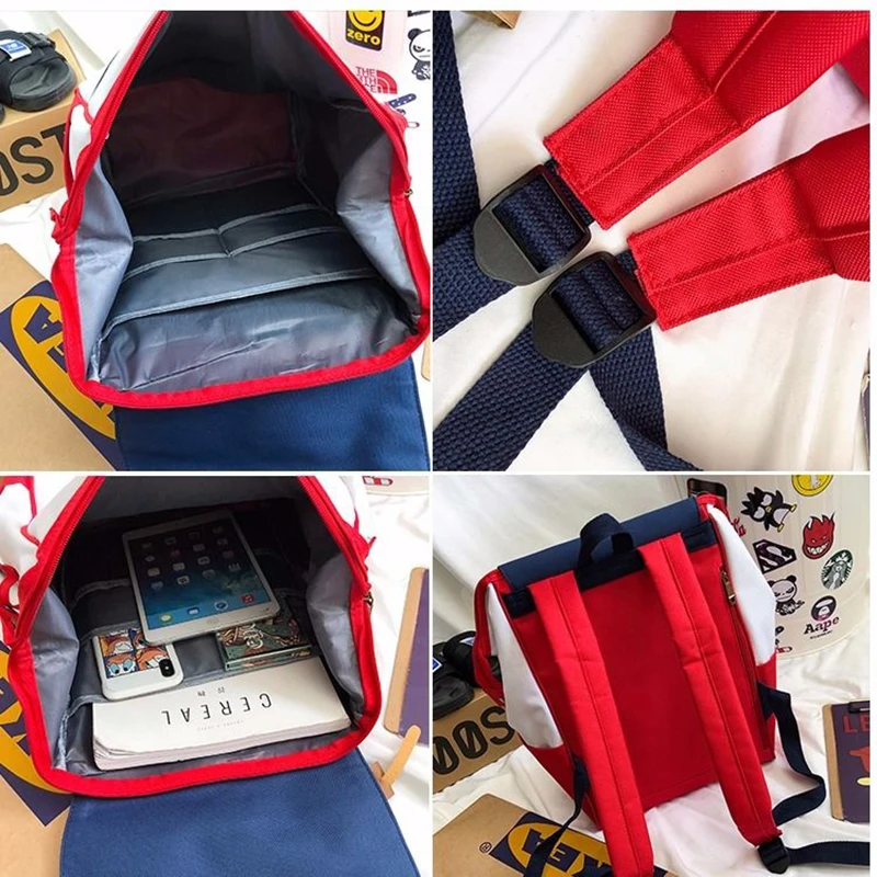 Рюкзак женский нейлоновый мягкий с принтом в стиле ретро Харадзюку 2020 | Багаж и