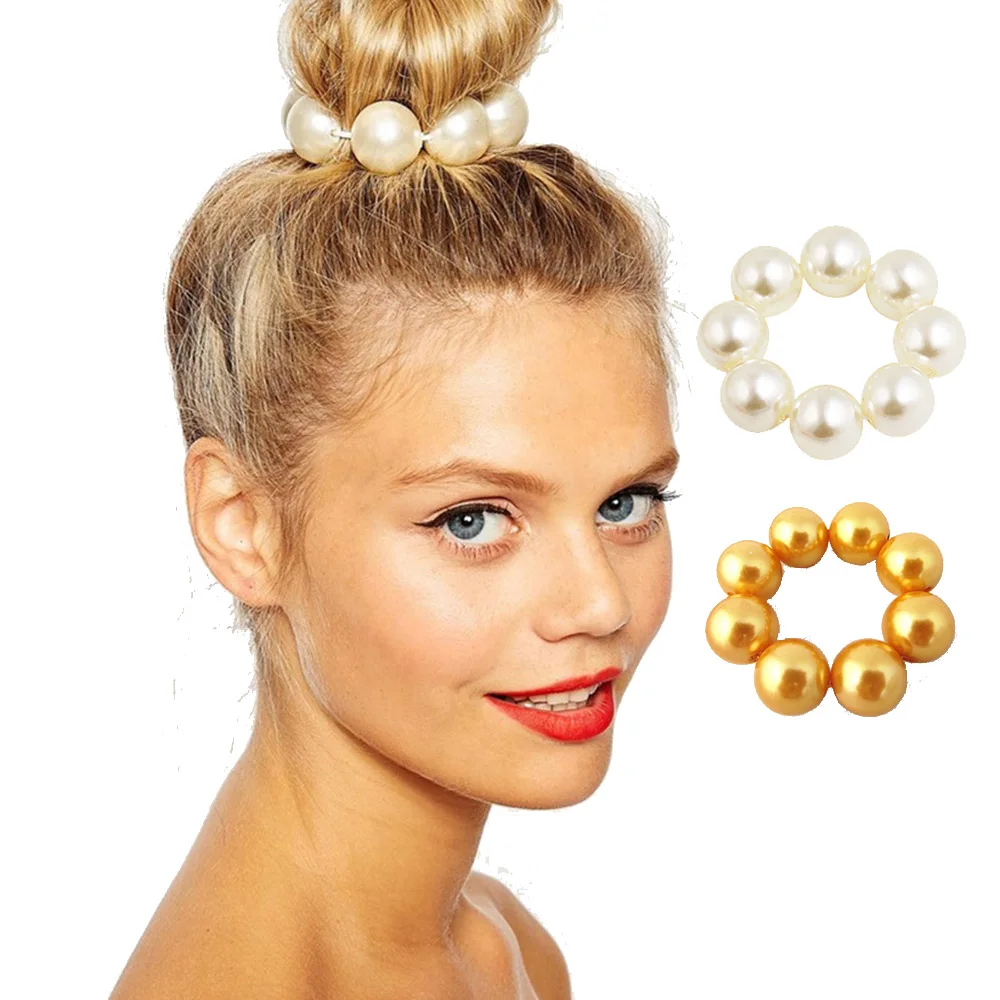 Женский головной убор с большим жемчугом заколка для волос повязка женщин и