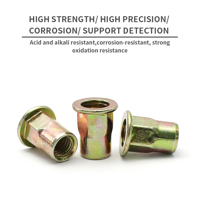 Набор гаек с плоской головкой из углеродистой стали 100 шт. | Инструменты