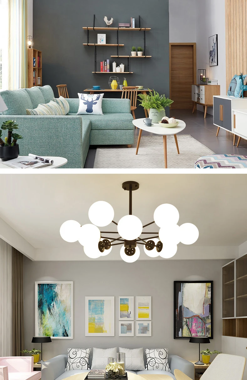 MDWELL Lustre Lustres para sala de jantar E27 светодиодный регулируемый подвесной светильник деревянные светильники для столовой
