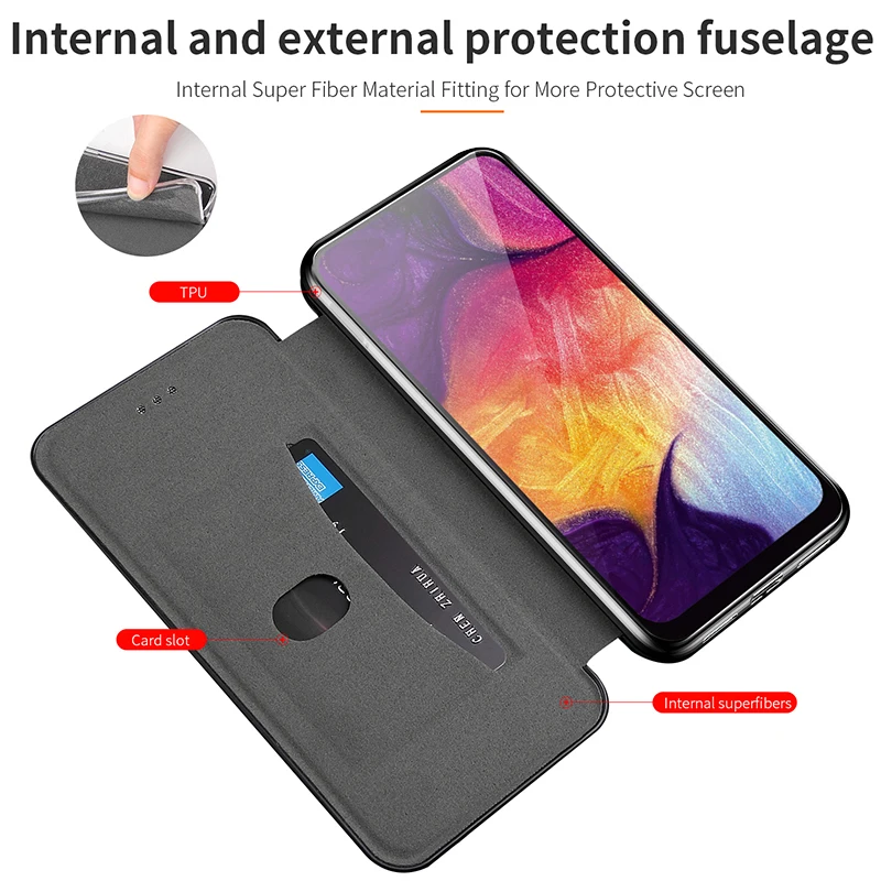 Кожаный чехол для Samsung Galaxy A50 A30 A20 A10 A40 A70 M10 M20 A20e Кейсы Флип Магнитный Кок а50 а30 6.4 Ковер он.