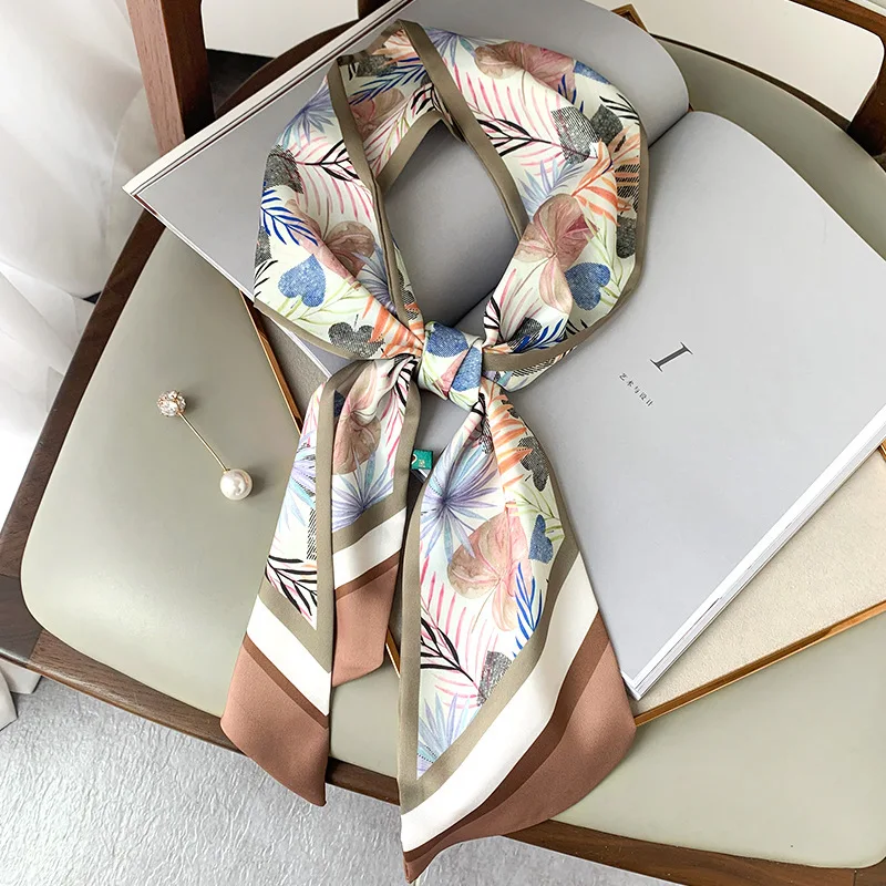2022 Special Offer Adult Winter Hijab Spring And Summer New Type Printing Thin Narrow Long Art Women Ribbon Binding With Hair |