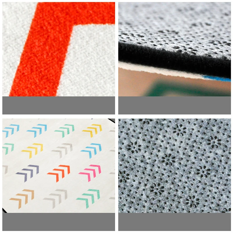 

Bubble Kiss Geometric Arrow Pattern Carpet for Bedroom Nordic Style Living Room Carpet Non-Slip Rug Double Sponge Design Carpet