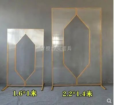 Новинка свадебный реквизит пленка железный свод сценический экран украшение для