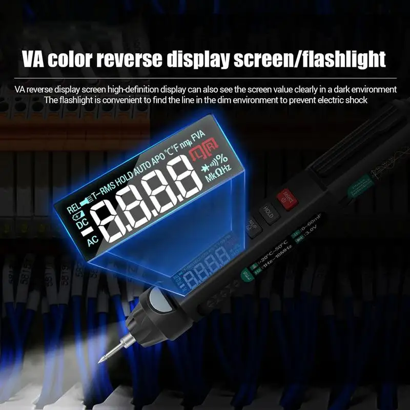 

a3008 digital multimeter profesional analog digital professional pen multimeter cu counts sensor smart 6000 tester clamp am S9G6