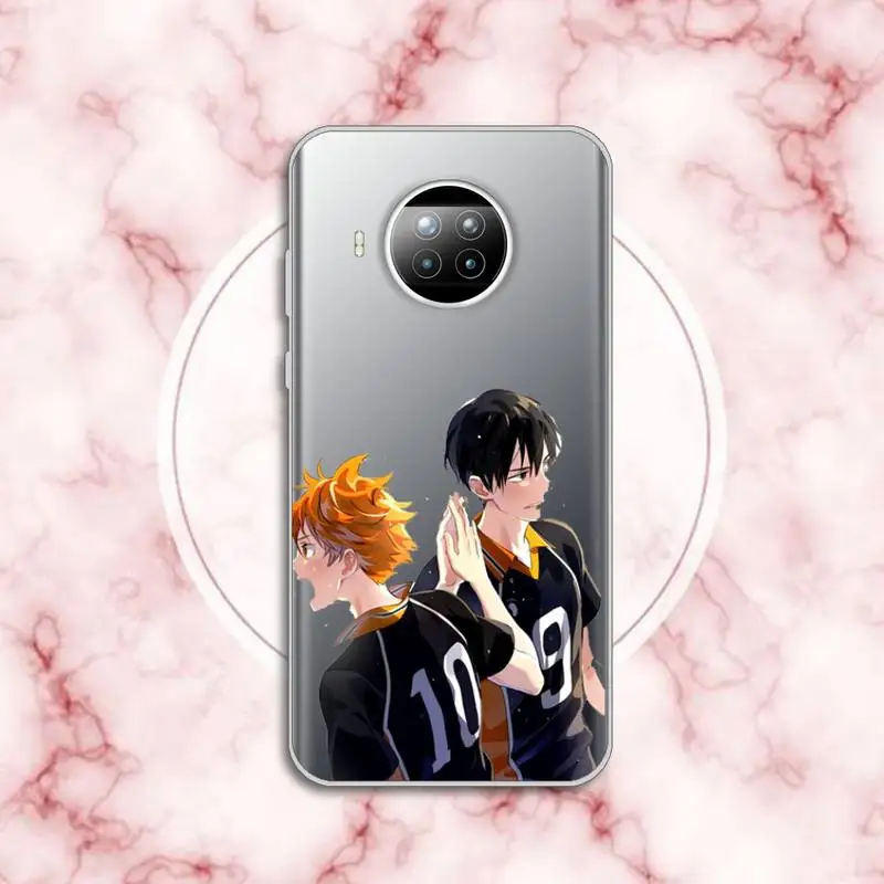 

Haikyuu Hinata attacks Anime Phone Case Transparent for Xiaomi Redmi note 10 t 8 9 pro lite 11