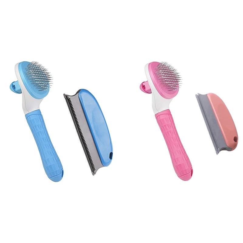 

Щетка для кошек и собак, щетка для кошек для выпадения и ухода с длинными или короткими волосами, самоочищающаяся щетка для нарезки