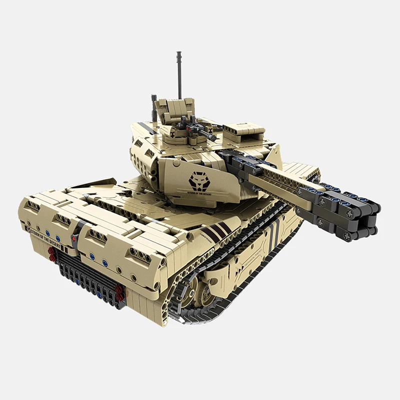 RC строительные блоки Танк Игрушка 9801 M1A2 1276 шт. армейский Военный пульт дистанционного управления 50 м расстояние построить игрушечный конструктор RC автомобиль подарок малыш