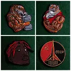 2 шт.лот патчи в стиле панк с изображением животных, тигра, патчи с вышивкой, патчи с утюгом для одежды, панк-сердце, пользовательские наклейки, патчи на одежду