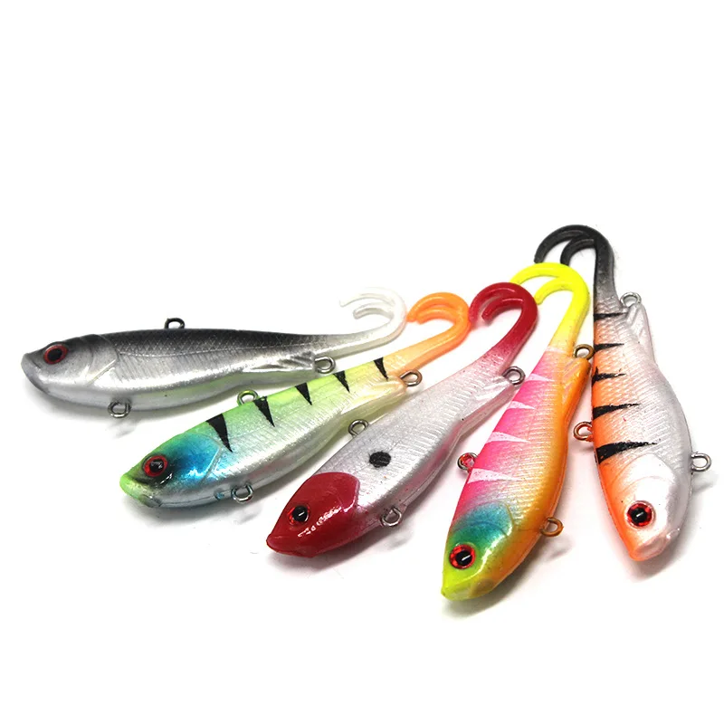 

Мягкая приманка Wokotip Vibe, силиконовая приманка для рыбы 6,5 см, 13 г, свинцовая Приманка VIB с лезвием для лосося, бра, Мягкая приманка для рыбной л...