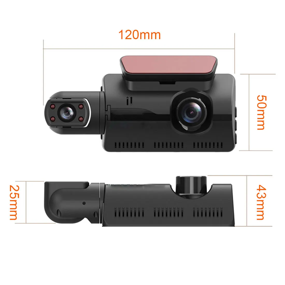 

Car Camera HD1080P Car DVR Dash Camera 3 Cameras Night Vision DVR Dash Cam 24H Parking Monitor Vehicle Video Recorder