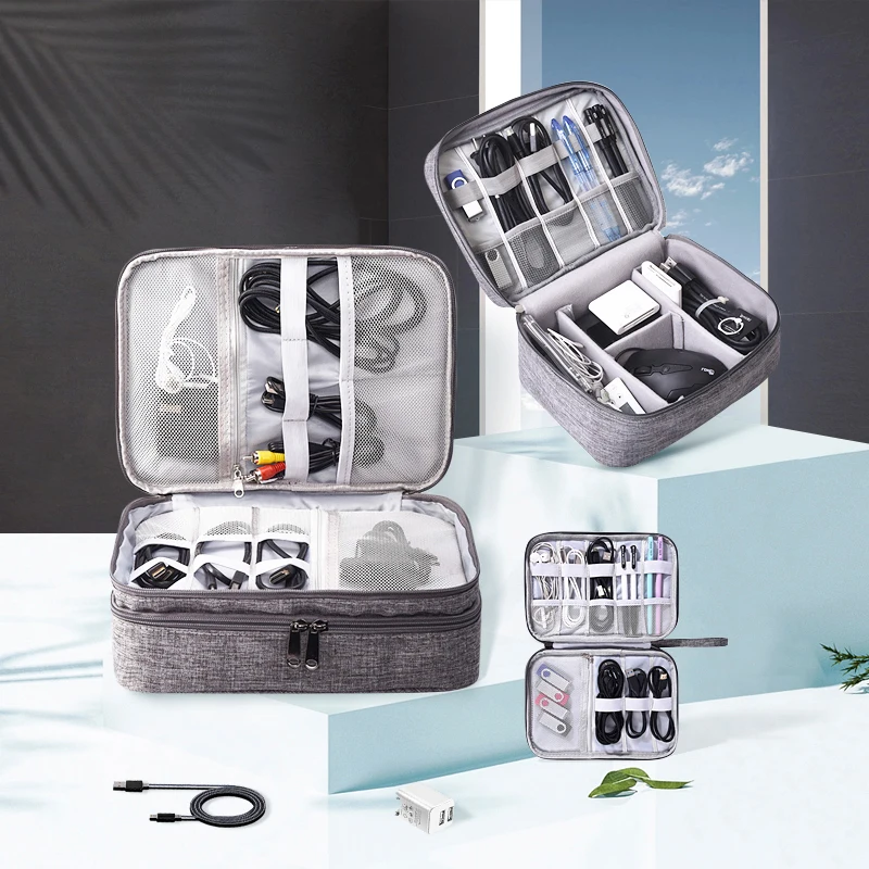 Водонепроницаемый дорожный кабель цифровой органайзер сумка для передачи