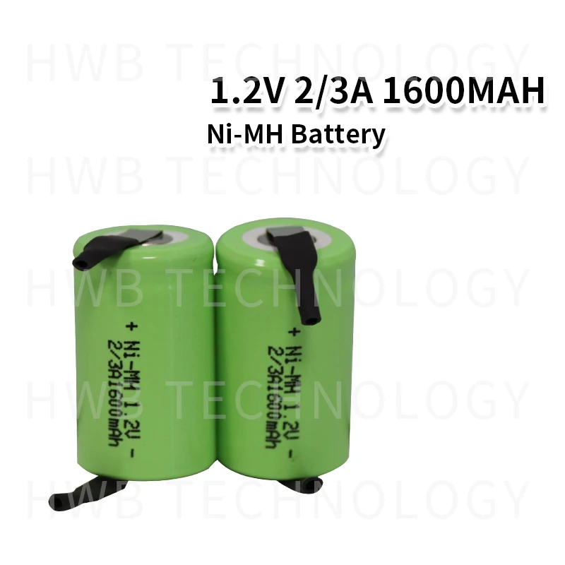 2 шт./лот KX Оригинальный Новый 1 V 2/3A 1500mAh ni-mh Ni-MH перезаряжаемый аккумулятор с