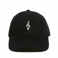 music note baseball cap printed cotton adjustable dad hat