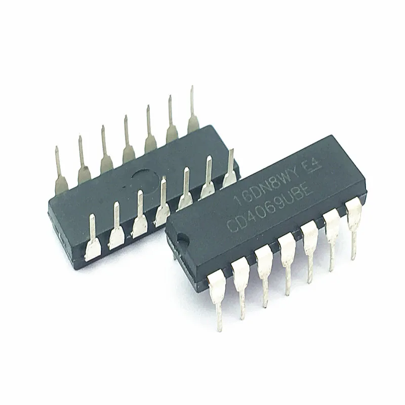 10 шт./лот Новый CD4069 CD4069BE CD4069UBE DIP-14 шесть не ворота/инвертор | Электронные
