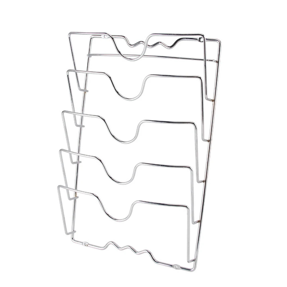 Стеллаж для хранения крышек сковородок настенный держатель Органайзер крышки