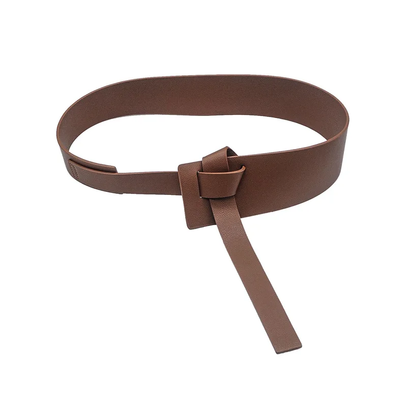 Женский широкий ремень из искусственной кожи декоративный пояс с узлом |