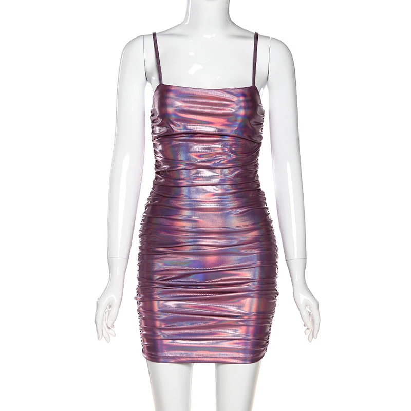 Женское мини-платье на бретельках с открытой спиной Townlike летнее платье без