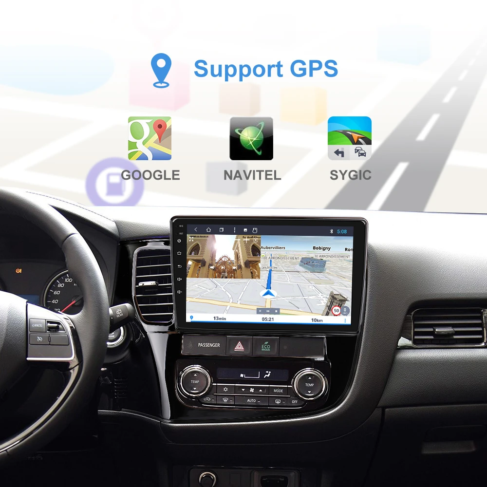 Автомагнитола 2 Din для Mitsubishi Outlander 3 GF0W GG0W 2012-2018 Гб + 32 ГБ Android 9 1 HiFi мультимедийный