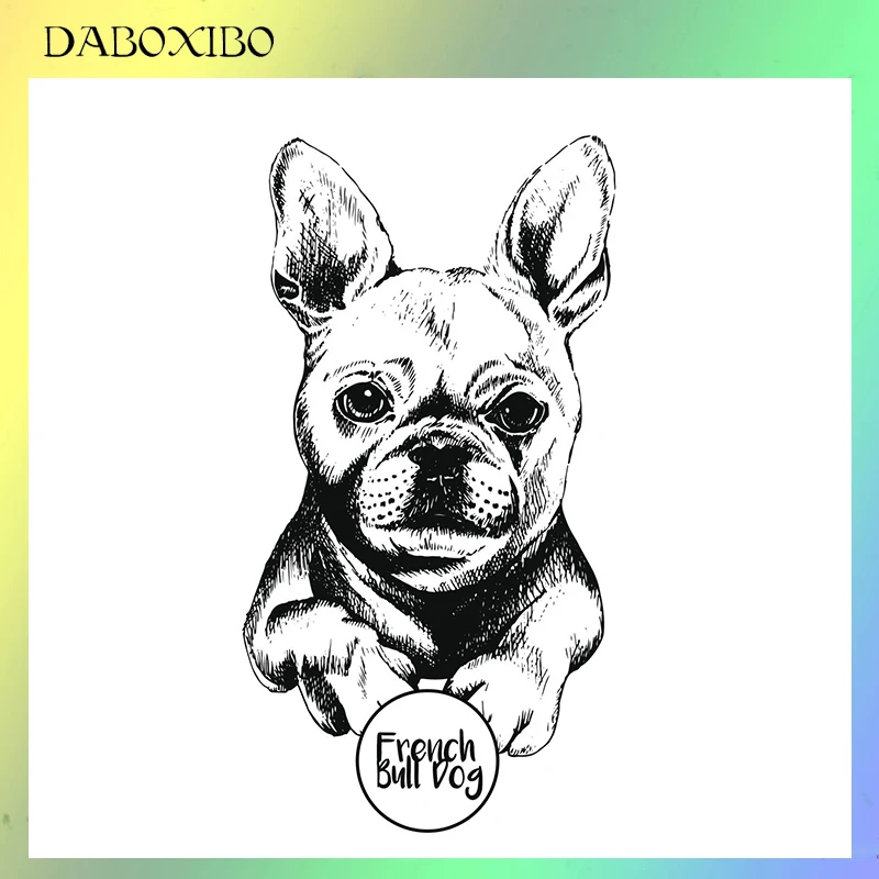 

DABOXIBO Pup Clear Stamps For DIY Scrapbooking/Card Making/Photo Album Silicone Decorative Crafts13X13