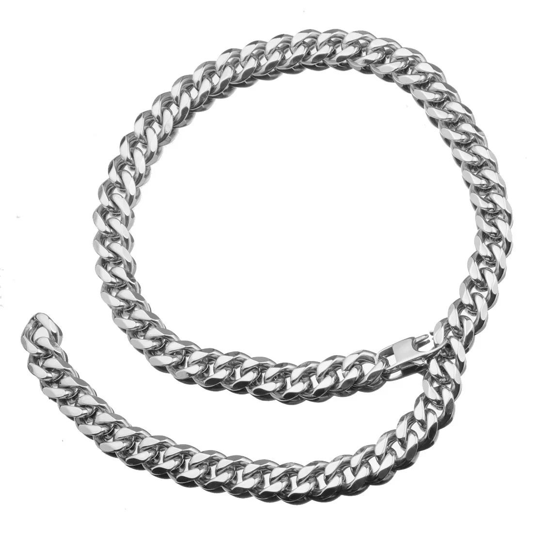 12MM Xxxtentacion Adjustable Choker Collar Tail Hip Hop Rapper Miami Cuban Link Chain Stainless Steel Necklace Men's Jewelry | Украшения