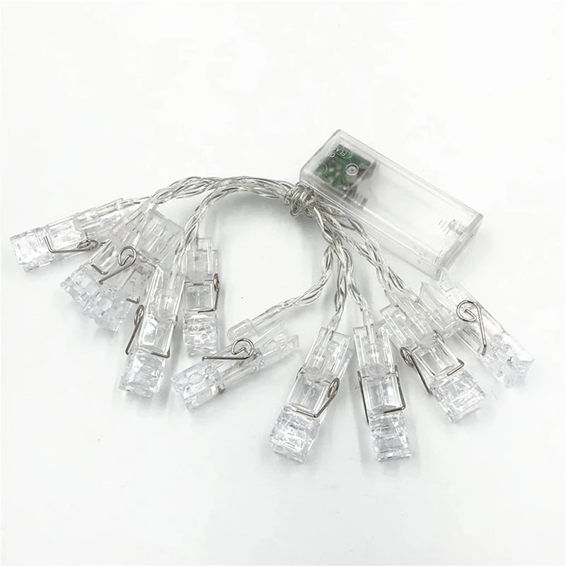 Гирлянда карта зажим для фото струнный светильник s 2 м 10 светодиодный S Сказочный