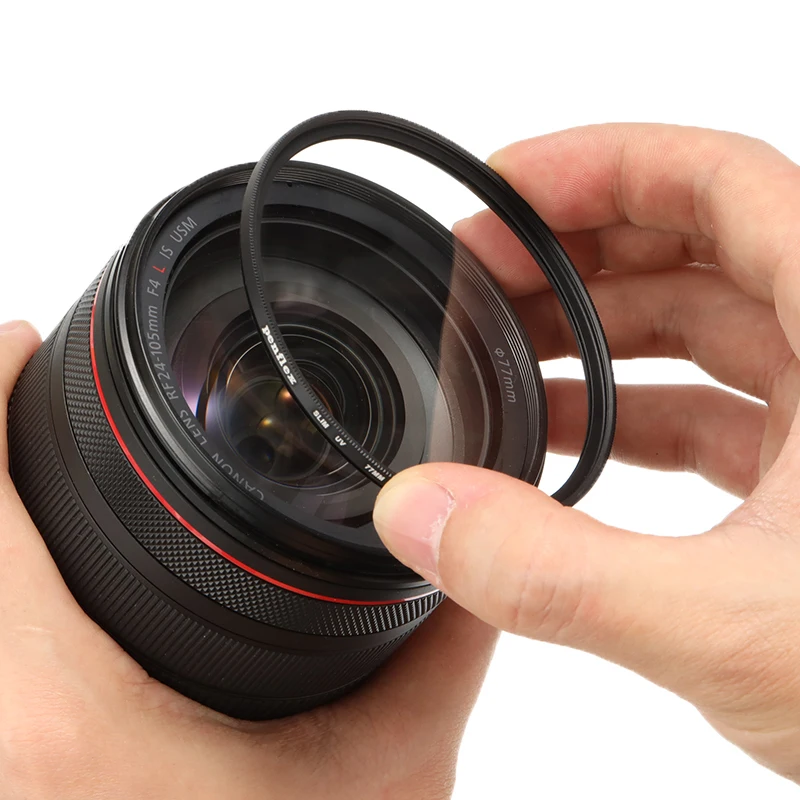 Защитный УФ фильтр для объектива цифровой камеры Canon Nikon 52 мм 55 58 62 67 72 77 82 86 черный