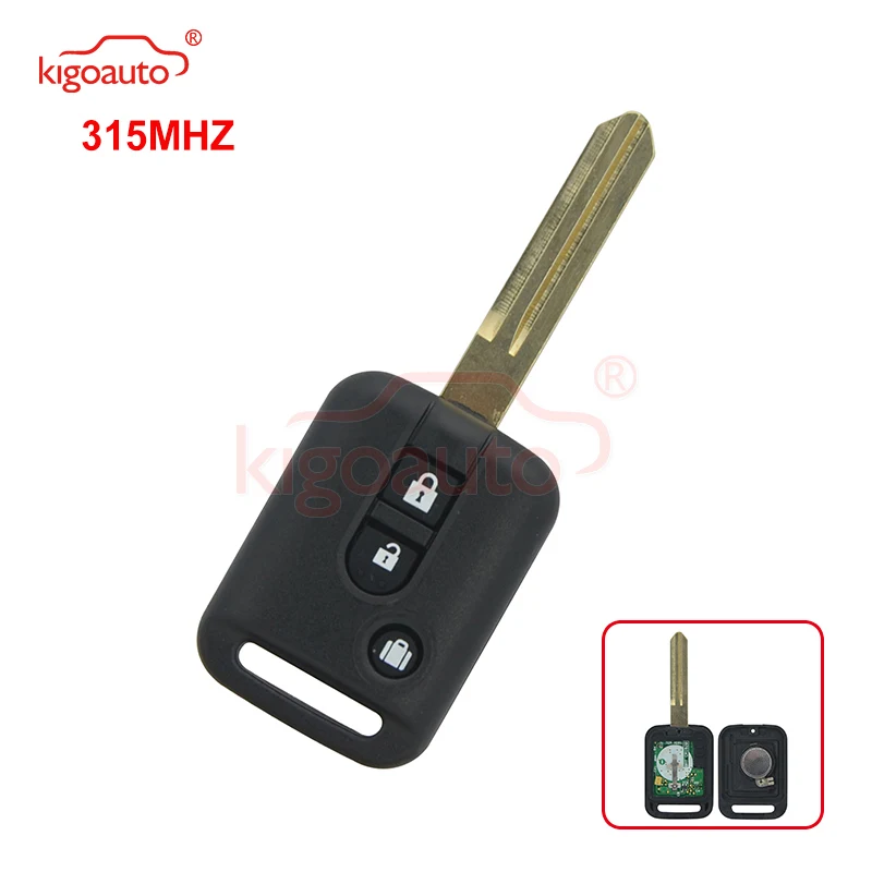 Kigoauto дистанционный ключ без чипа 3 кнопки 315 МГц для Nissan 350Z Navara Pathfinder Micra Almera Note X Trial