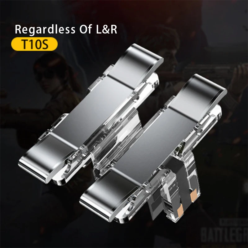 2PCS Gaming Trigger for Mobile Phone PUBG L1R1 Shooter Controller Game Fire Button Aim Key for PUBG Knives Out Rules of Survival