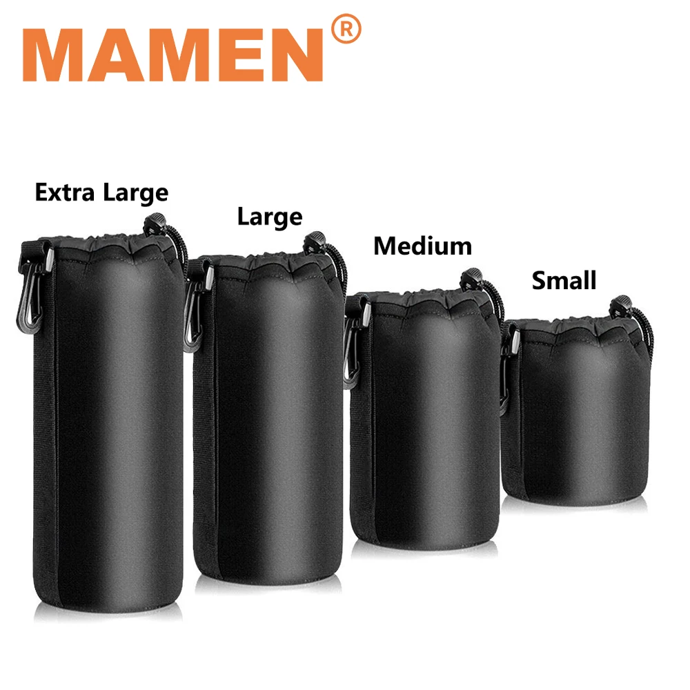 MAMEN Waterproof Camera Lens Bag Drawstring Bag with S M L X