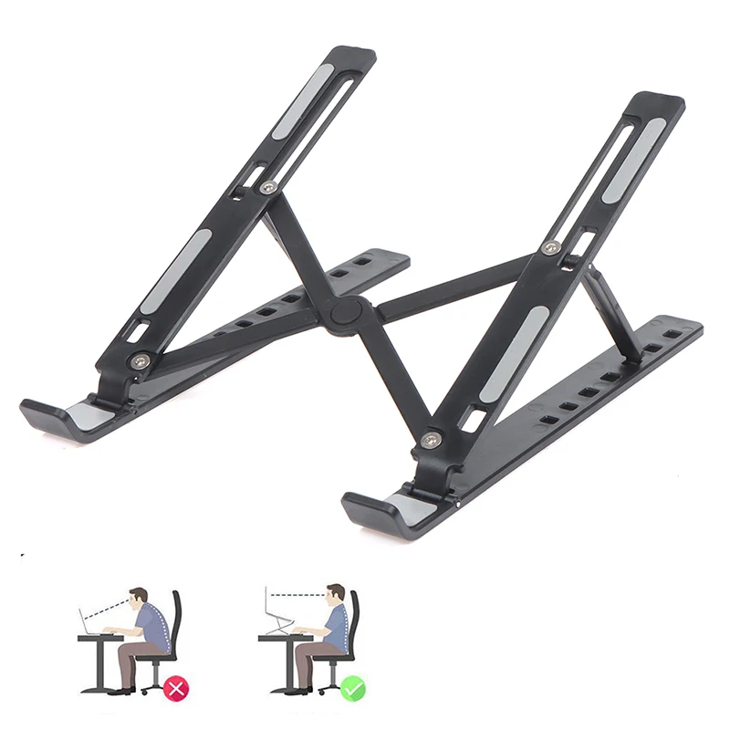 Laptop Stand Tablet Holder Desktop Foldable Holder Adjustable Riser Bracket Portable Holder Notebook & Tablet Accessories
