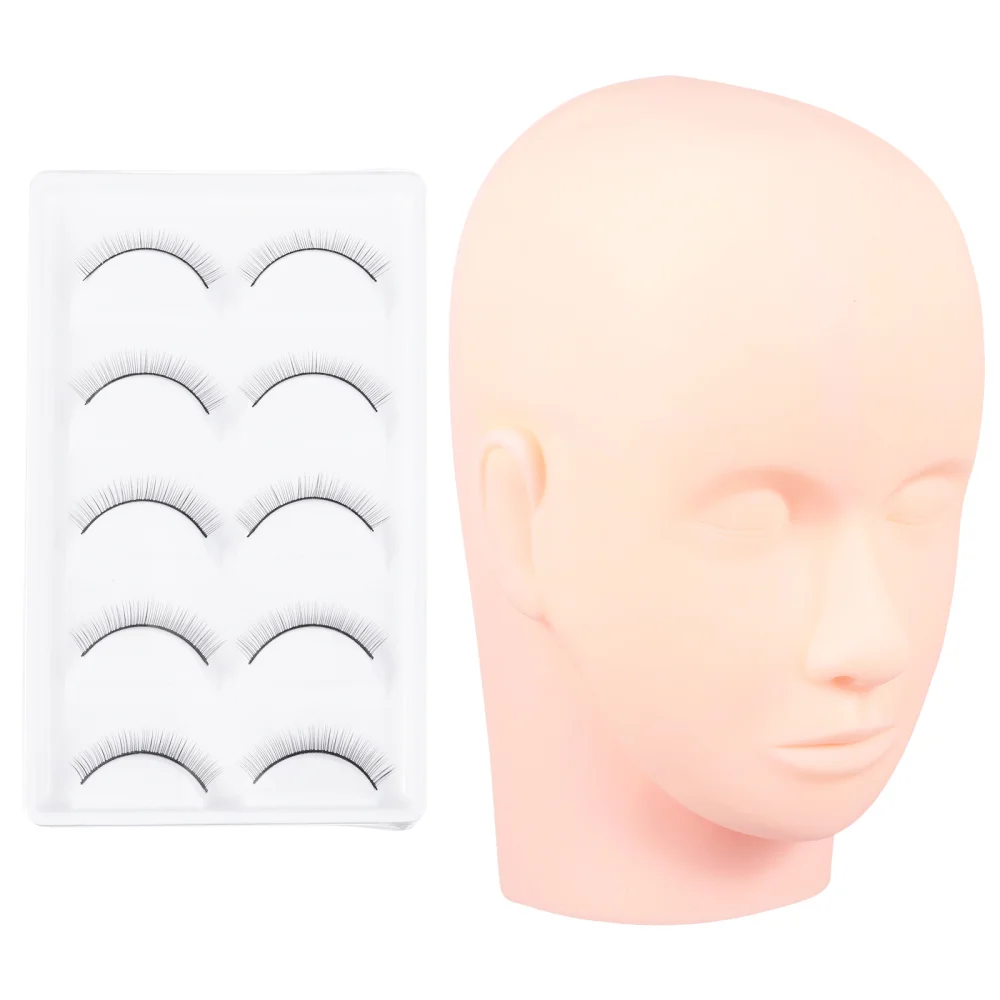 

1 Set Eyelash Extension Mannequin Head Eyelash Human Head Model Beauty Eyelash