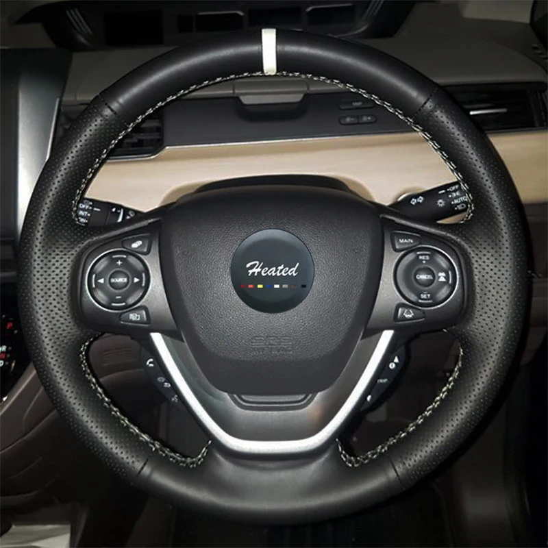 Сделай Сам чехол рулевого колеса автомобиля из натуральной кожи для Honda Freed capa para