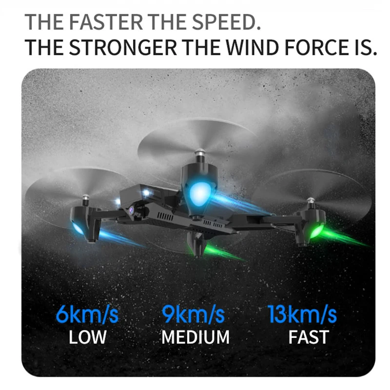 H13 RC 4K Дрон с широкоугольным Wi Fi HD камерой Профессиональный жестом фото 1080P