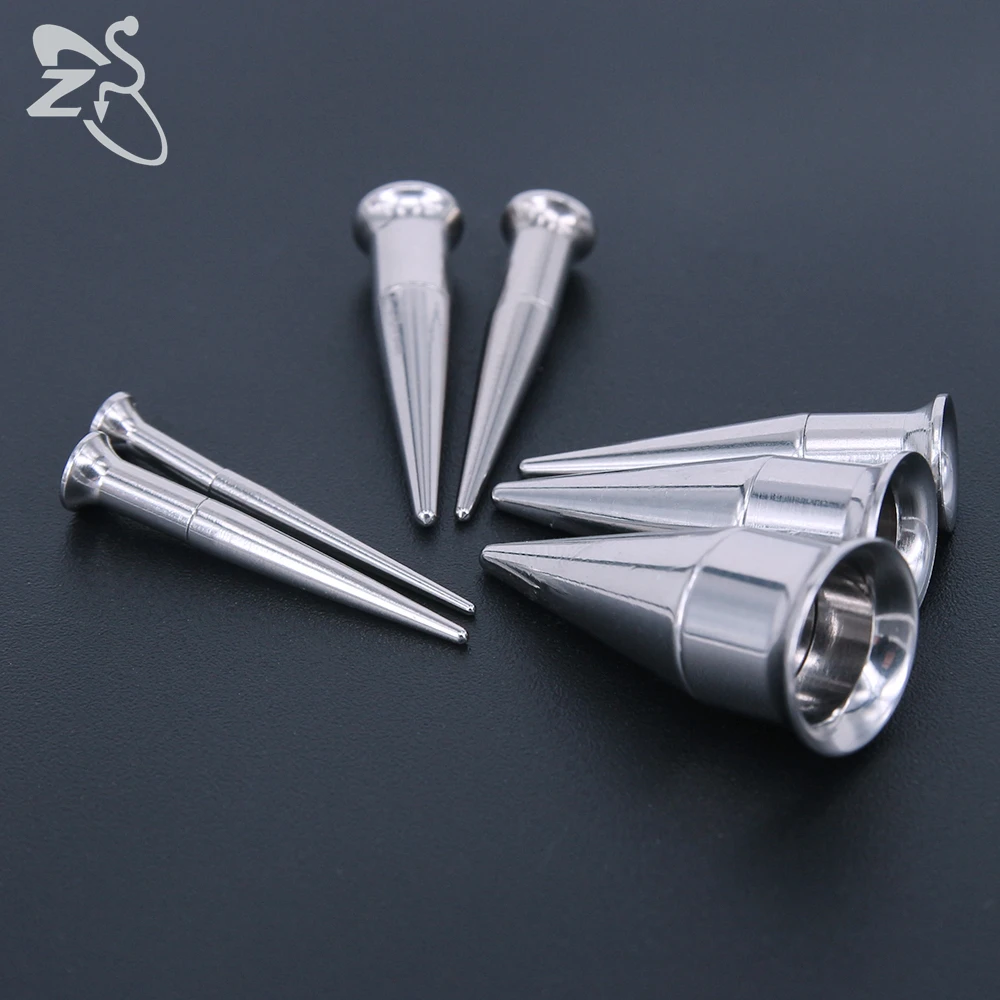 ZS 1 Pair 3 in 1 Stainless Steel Screwed Tunnel And Plug Double Flared Ear Taper 2-18MM Flesh Stretching Kit Expander Ear Gauges images - 6