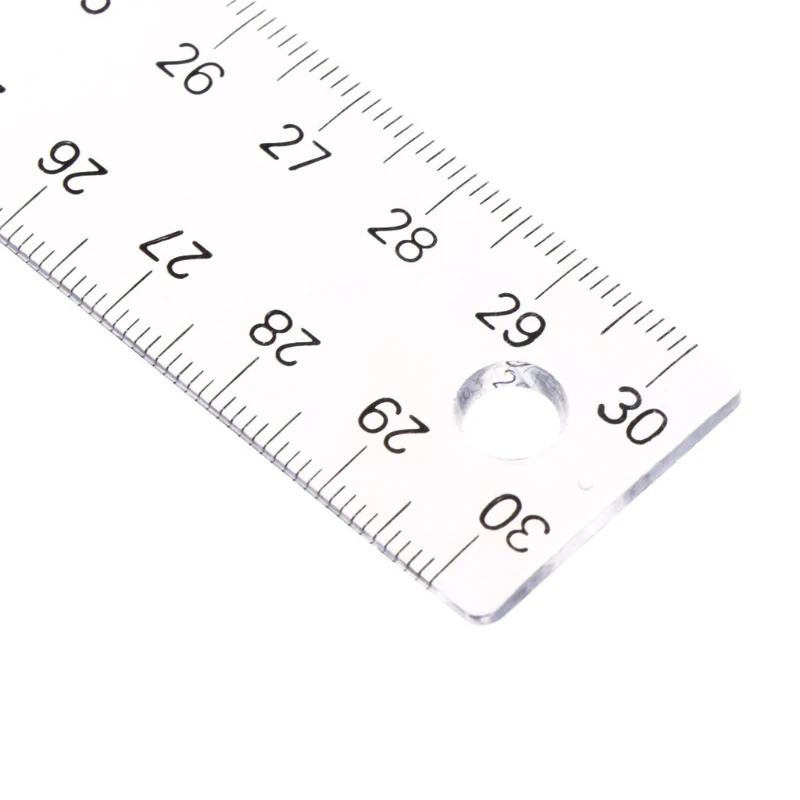 

30cm 12'' Plastic Metric T Square Double Side Ruler Tool Measurement Measuring