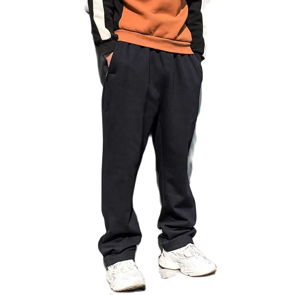 

Зимние флисовые теплые джоггеры размера плюс 6XL, мужские повседневные спортивные брюки, Свободные мешковатые прямые брюки, уличная одежда, ...