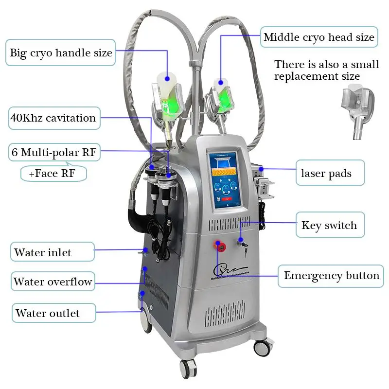 Портативный Аппарат Для Крио-липолиза RF 40K кавитационный аппарат для охлаждения
