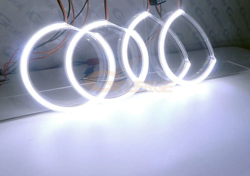 Отличный ультра яркий COB комплект светодиодов глаза ангела halo rings Дневной