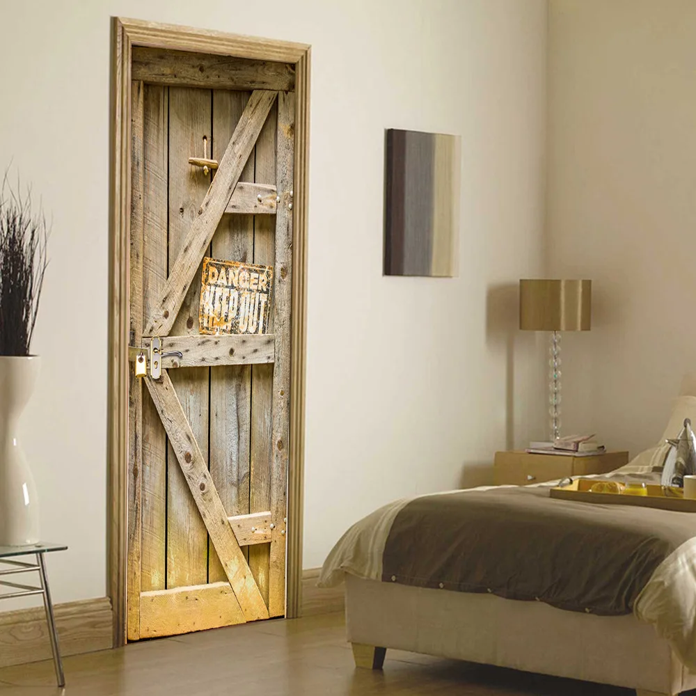 Предупреждение ющее Примечание опасная деревянная дверная наклейка Европейское