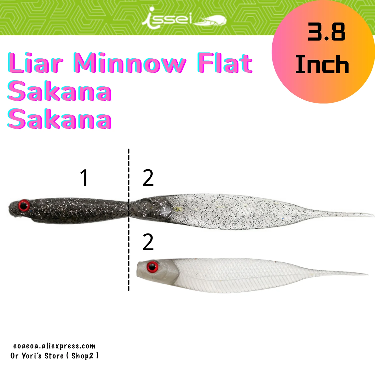 Новинка Issei 3 8 дюйма обманка гольян плоская саклана 7 шт./лот 5 г шарнирная мягкая