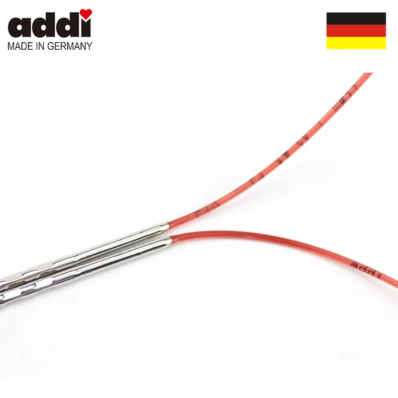 Квадратные круговые спицы Addi 717 7 80 см с яркими и гладкими металлическими